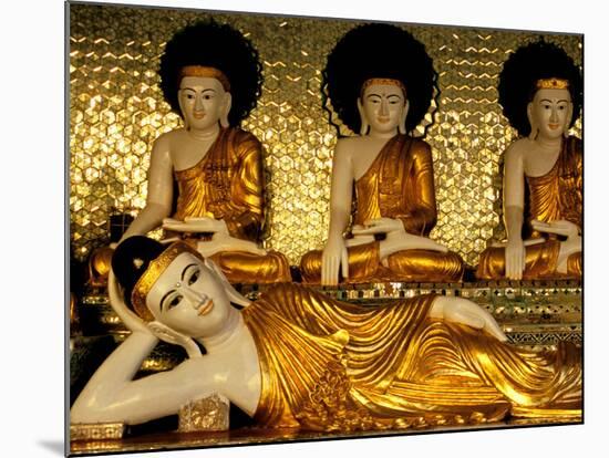 Reclining Buddha, Shwedagon Pagoda, Yangon, Myanmar-Inger Hogstrom-Mounted Photographic Print