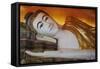 Reclining Buddha, Shwethalyaung, Bago (Pegu), Myanmar (Burma), Asia-Tuul-Framed Stretched Canvas