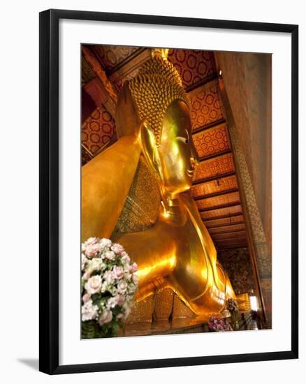 Reclining Buddha, Wat Pho, Bangkok, Thailand, Southeast Asia, Asia-Michael Snell-Framed Photographic Print