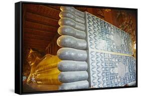 Reclining Buddha, Wat Pho (Wat Phra Chetuphon), Bangkok, Thailand, Southeast Asia, Asia-null-Framed Stretched Canvas