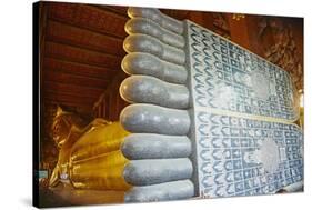 Reclining Buddha, Wat Pho (Wat Phra Chetuphon), Bangkok, Thailand, Southeast Asia, Asia-null-Stretched Canvas