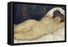 Reclining Female Nude, 1905-06-Paula Modersohn-Becker-Framed Stretched Canvas