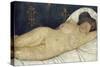 Reclining Female Nude, 1905-06-Paula Modersohn-Becker-Stretched Canvas