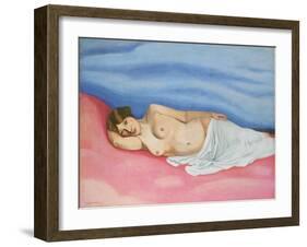 Reclining Female Nude, 1913-Félix Vallotton-Framed Giclee Print