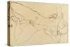 Reclining Female Nude, 1914-Egon Schiele-Stretched Canvas