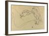 Reclining Female Nude, 1914-Egon Schiele-Framed Giclee Print