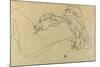 Reclining Female Nude, 1914-Egon Schiele-Mounted Giclee Print
