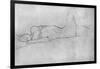 Reclining Female Nude, c.1914-Gustav Klimt-Framed Giclee Print