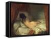 Reclining Female Nude, circa 1844-45-Jean-François Millet-Framed Stretched Canvas