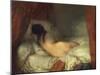 Reclining Female Nude, circa 1844-45-Jean-François Millet-Mounted Giclee Print