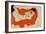 Reclining Female Nude on Red Drape, 1914-Egon Schiele-Framed Giclee Print