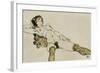 Reclining Female Nude with Legs Spread, 1914-Egon Schiele-Framed Giclee Print