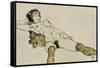 Reclining Female Nude with Legs Spread, 1914-Egon Schiele-Framed Stretched Canvas