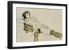 Reclining Female Nude with Legs Spread, 1914-Egon Schiele-Framed Giclee Print