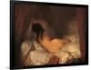 Reclining Female Nude-Jean-François Millet-Framed Art Print