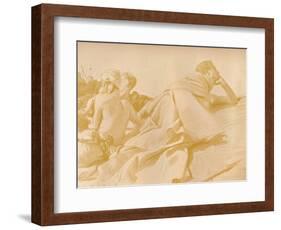 'Reclining Figures (David in Saul's Camp)', c1905-John Singer Sargent-Framed Photographic Print