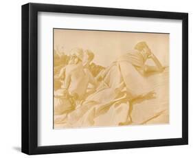 'Reclining Figures (David in Saul's Camp)', c1905-John Singer Sargent-Framed Photographic Print