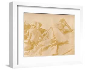 'Reclining Figures (David in Saul's Camp)', c1905-John Singer Sargent-Framed Photographic Print