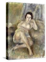 Reclining Girl, 1925-Jules Pascin-Stretched Canvas