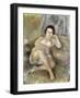 Reclining Girl (Jeune Femme Couchée), 1925-Jules Pascin-Framed Giclee Print