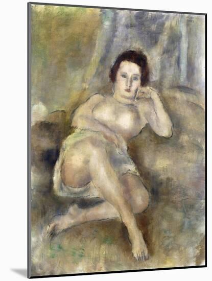 Reclining Girl (Jeune Femme Couchée), 1925-Jules Pascin-Mounted Giclee Print