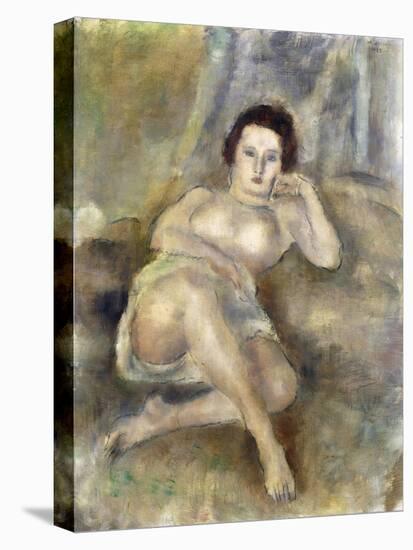 Reclining Girl (Jeune Femme Couchée), 1925-Jules Pascin-Stretched Canvas