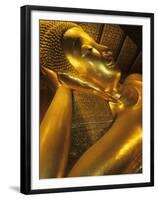 Reclining Gold Buddha at Grand Palace, Bangkok, Thailand-Bill Bachmann-Framed Premium Photographic Print