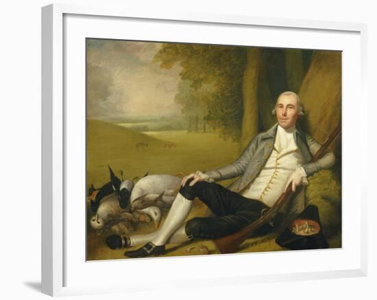 Reclining Hunter, 1783-84 (Oil on Canvas)-Ralph Earl-Framed Giclee Print