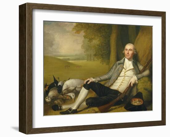 Reclining Hunter, 1783-84 (Oil on Canvas)-Ralph Earl-Framed Giclee Print