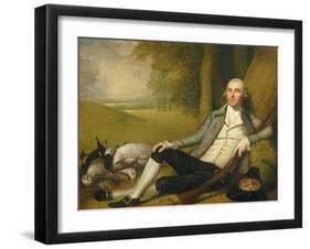 Reclining Hunter, 1783-84 (Oil on Canvas)-Ralph Earl-Framed Giclee Print