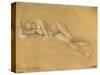 Reclining Maenade-Gustav Klimt-Stretched Canvas