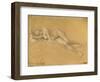 Reclining Maenade-Gustav Klimt-Framed Giclee Print