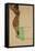 Reclining Male Nude with Green Cloth (Self-Portrait)-Egon Schiele-Framed Stretched Canvas