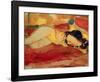 Reclining Nude, 1912-Edvard Munch-Framed Giclee Print