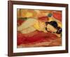 Reclining Nude, 1912-Edvard Munch-Framed Giclee Print