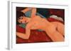 Reclining nude, 1917-18-Amedeo Modigliani-Framed Giclee Print