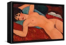 Reclining nude, 1917-18-Amedeo Modigliani-Framed Stretched Canvas