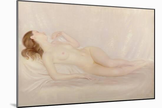 Reclining Nude, 1931-Edward Stanley Mercer-Mounted Giclee Print