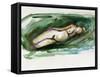 Reclining Nude, 2015-Julie Held-Framed Stretched Canvas