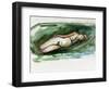 Reclining Nude, 2015-Julie Held-Framed Giclee Print