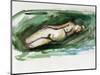 Reclining Nude, 2015-Julie Held-Mounted Giclee Print