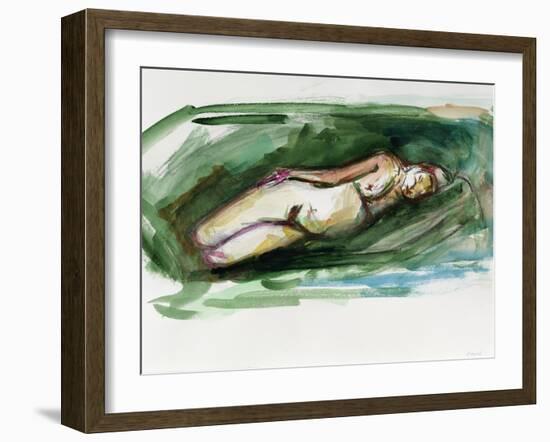 Reclining Nude, 2015-Julie Held-Framed Giclee Print