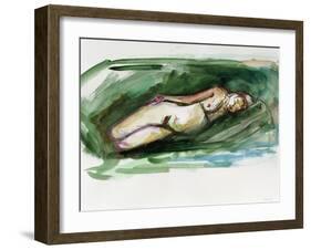 Reclining Nude, 2015-Julie Held-Framed Giclee Print