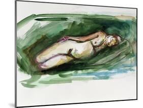 Reclining Nude, 2015-Julie Held-Mounted Giclee Print