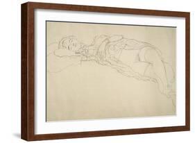 Reclining Nude 2-Gustav Klimt-Framed Giclee Print