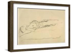 Reclining Nude 3-Gustav Klimt-Framed Giclee Print