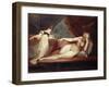 Reclining Nude and Woman at the Piano, 1799-1800-Henry Fuseli-Framed Giclee Print