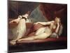 Reclining Nude and Woman at the Piano, 1799-1800-Henry Fuseli-Mounted Giclee Print