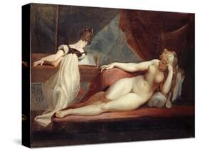 Reclining Nude and Woman at the Piano, 1799-1800-Henry Fuseli-Stretched Canvas