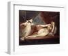 Reclining Nude and Woman at the Piano, 1799-1800-Henry Fuseli-Framed Giclee Print